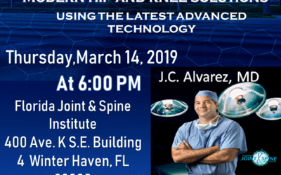 Free Lecture on Modern Hip and Knee Solutions using the latest Advanced Technology