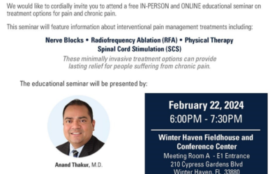 Seminar on Interventional Pain Management Treatments